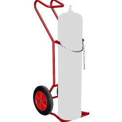 Diable porte bouteille pour chantier - 1 bouteille - Roues pneumatiques - 810007885