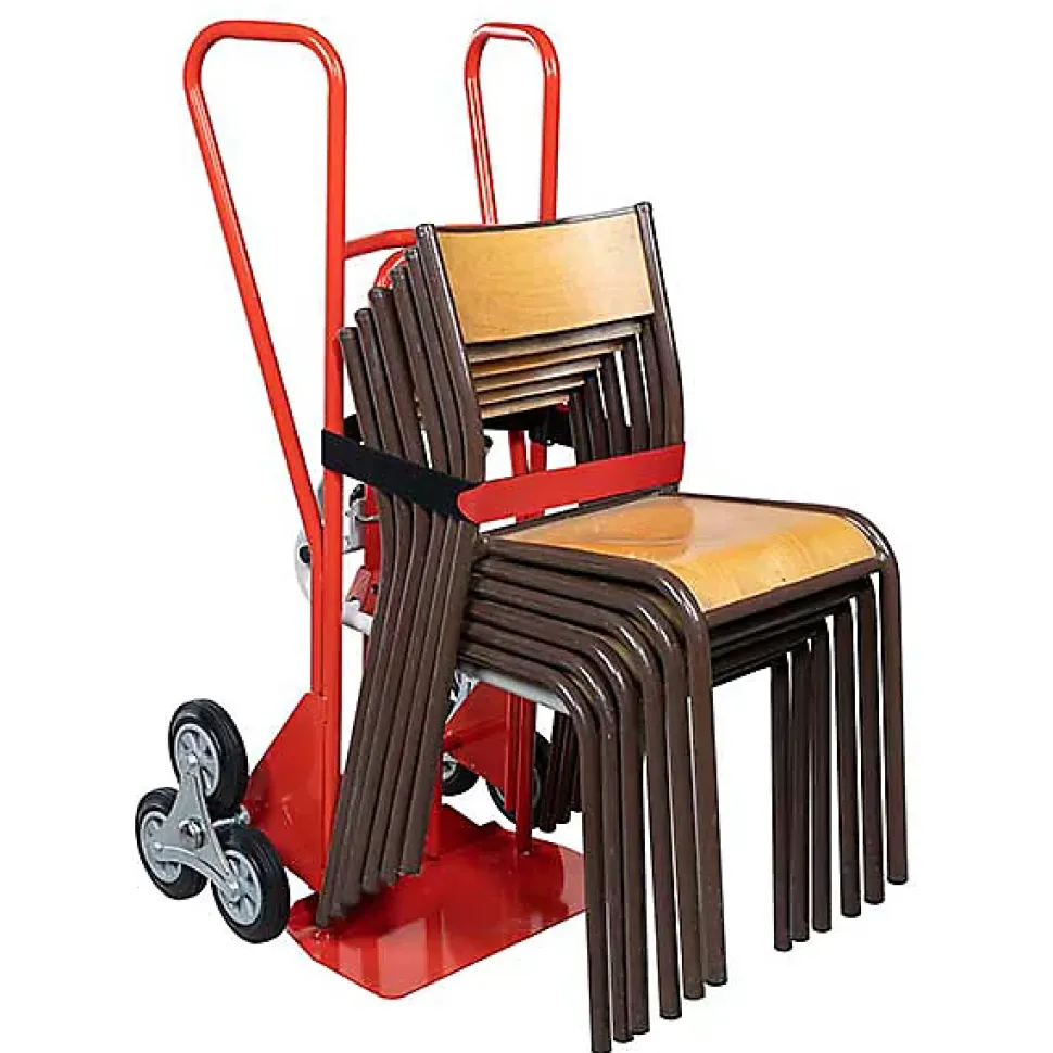 Diable porte chaises avec poignées fermées - Roues en caoutchouc - 810005345