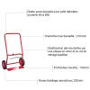 Diable porte-bouteille - 2 petites bouteilles B5 / B20 - 810004370