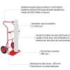 Diable porte-bouteille basculement assisté - Roues caoutchouc - 810009646