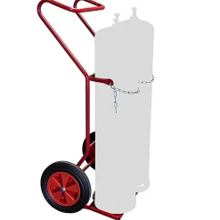 Diable porte-bouteilles pour chantier - 2 bouteilles - Roues caoutchouc - 810007956