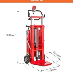Diable pour escalier électrique - Pelle 599x348mm - Charge 150kg - BUD150