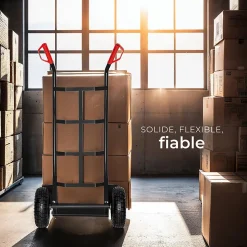 Diable rigide avec Châssis en acier Capacité de charge maximale 200 kg
