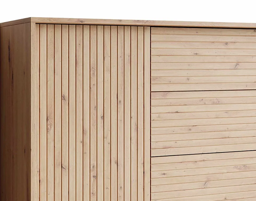 Diego - buffet - effet bois - 3 tiroirs et 2 portes - 180 cm - Best Mobilier