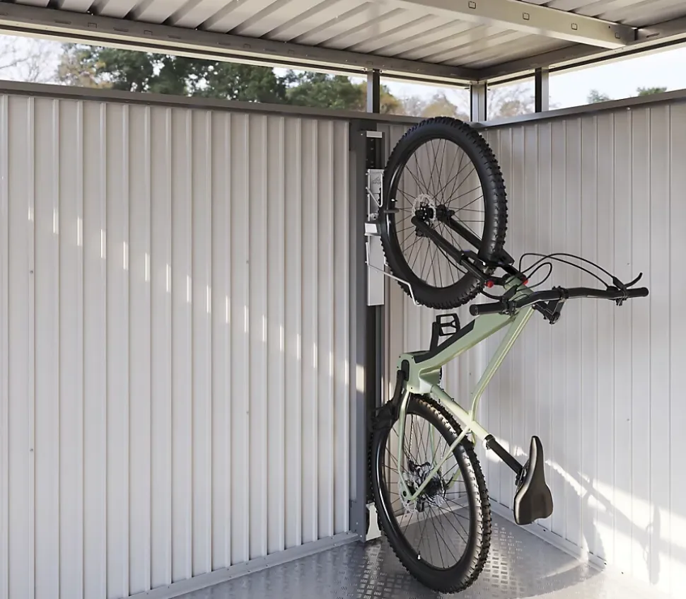 Dispositif de pivotement de Bikelift pour abri de jardin Europa