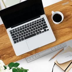 DM06-2 AW Rehausseur d'écran 82 x 30 cm Support pour moniteur Rehausse de 13,5 cm Espace ergonomique Rangement Duronic