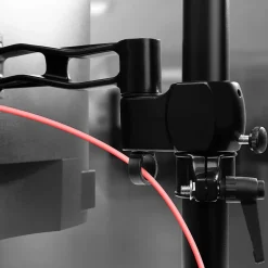 DM352 BK Support 2 écrans PC à pince pour bureau Bras de moniteur Rotatif Inclinable Pivotant Compatible VESA 75 100 Duronic
