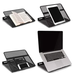 DM074 Rehausseur pour moniteur 28 x 33 cm Support d'écran Charge max 10 kg Hauteur ajustable avec 9 positions Duronic
