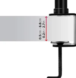 DM152 Support 2 écrans PC à pince pour bureau Bras de moniteur Rotatif Inclinable Pivotant Compatible VESA 75 100 Duronic