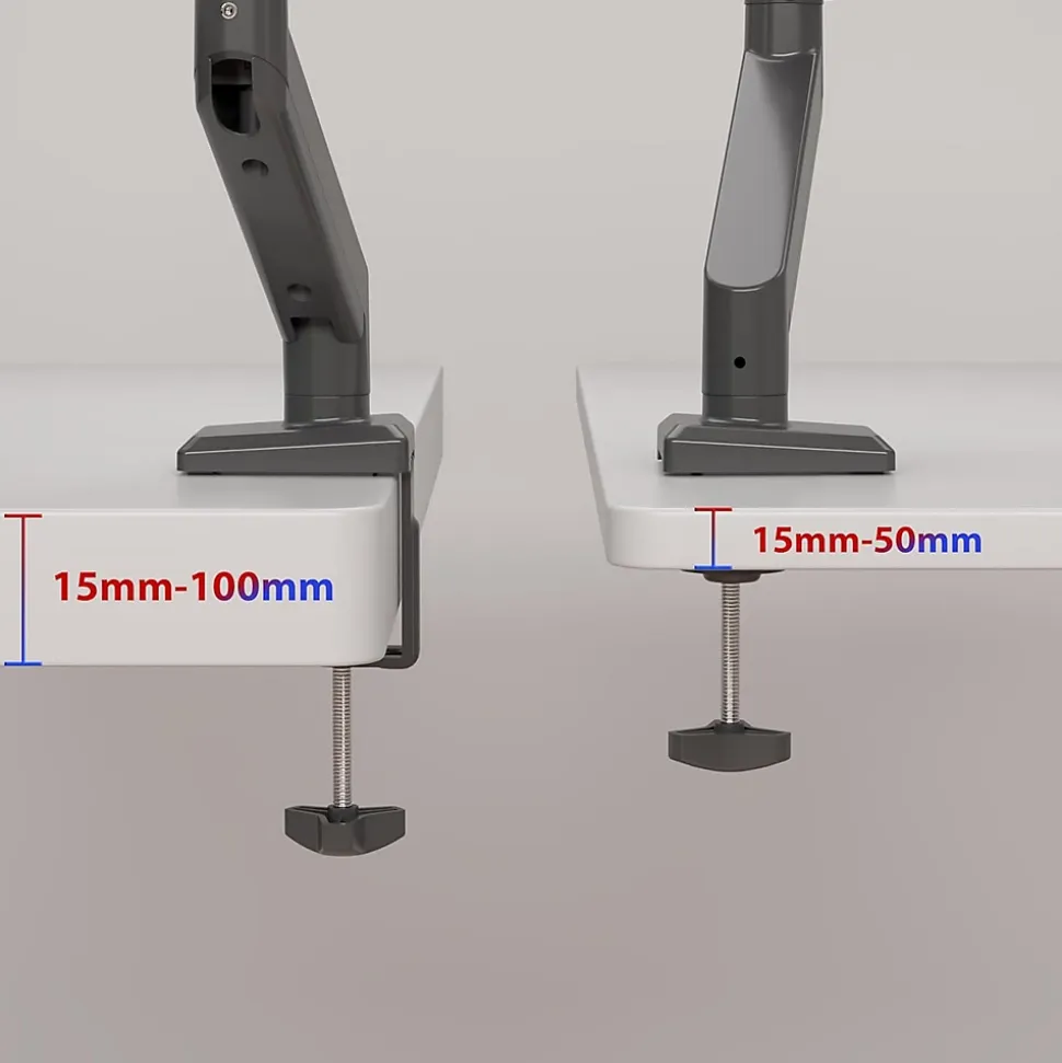 DM6A1 Support écran PC à pince Bras de moniteur Rotatif Inclinable Pivotant Charge max 9 kg Compatible VESA 75 100 Duronic