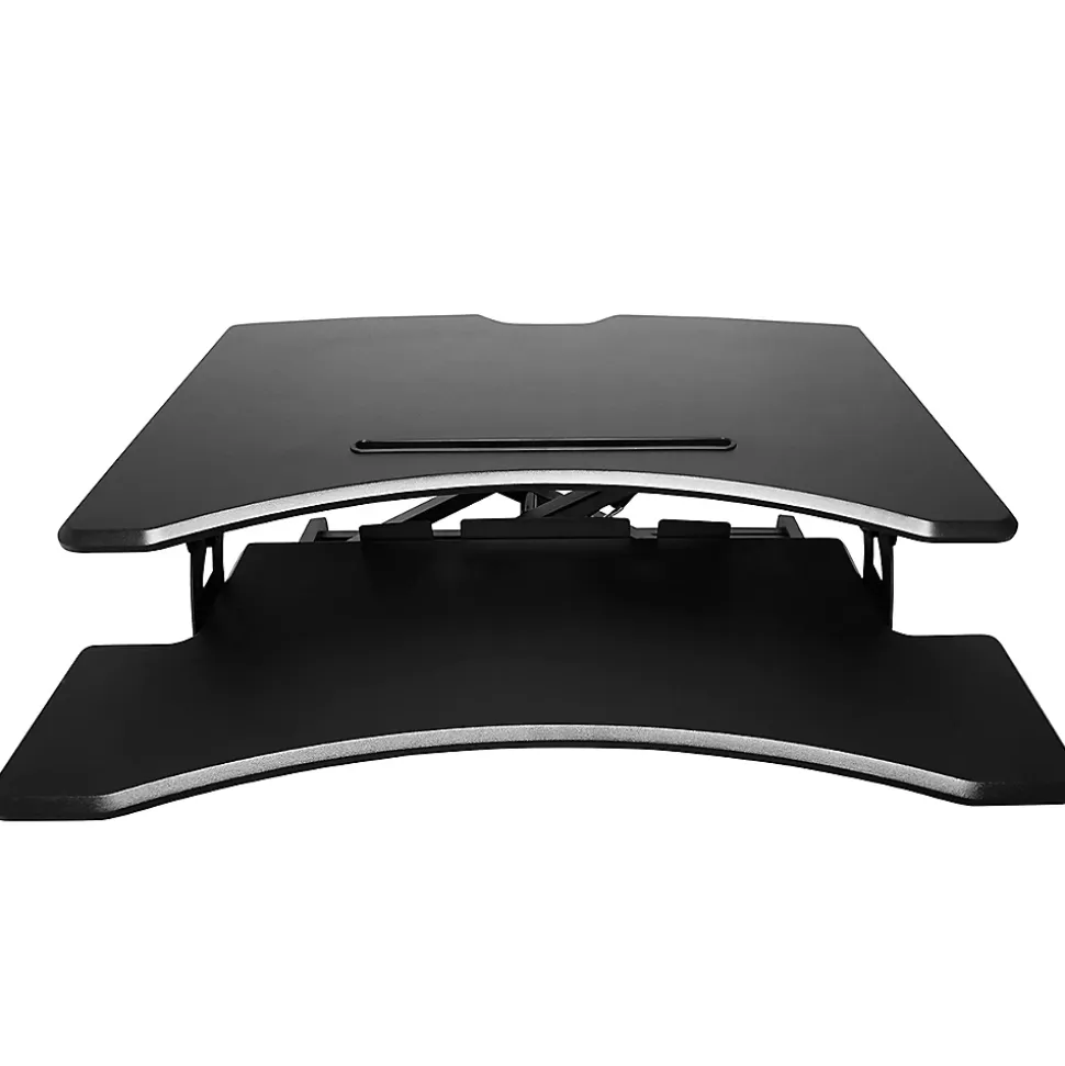 DM05D16 Poste de travail assis debout 66 x 42 cm Hauteur ajustable de 12 à 43 cm Charge max 10 kg Duronic