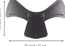 DM75D STAND Socle pour support d'écran et bras de moniteur Alternative à la pince de fixation ou au grommet Duronic