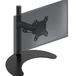 DM25D1 Support écran PC sur socle pour bureau Bras de moniteur Rotatif Inclinable Pivotant Compatible VESA 75 100 Duronic