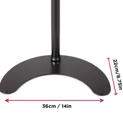 DM15D1 Support écran PC sur socle pour bureau Bras de moniteur Rotatif Inclinable Pivotant Compatible VESA 75 100 Duronic