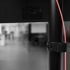 DM15D1 Support écran PC sur socle pour bureau Bras de moniteur Rotatif Inclinable Pivotant Compatible VESA 75 100 Duronic