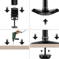 DM-GR-02 Grommet pour support d'écran des gammes DM45 DM55 DM65 Fixation par perçage pour remplacer la pince Duronic