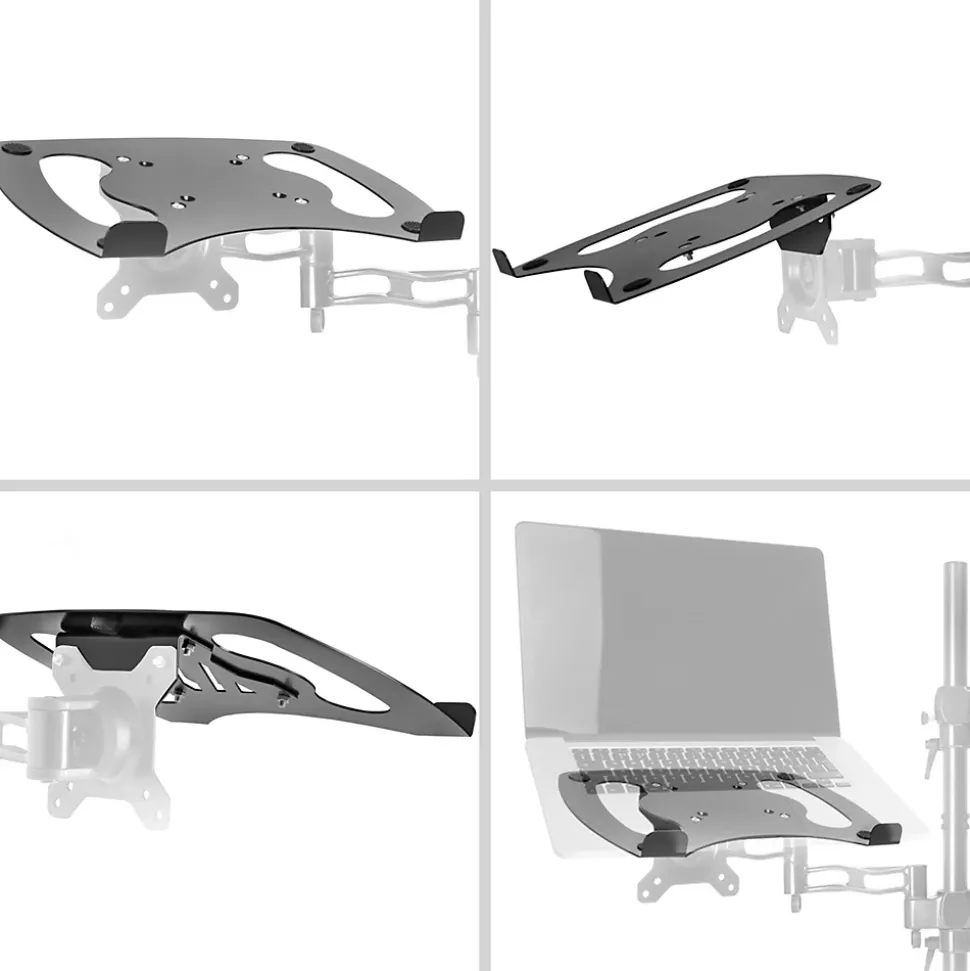 DML1 BK Support pour ordinateur portable tablette accessoire Compatible avec la gamme DM35 VESA 75 100 Duronic