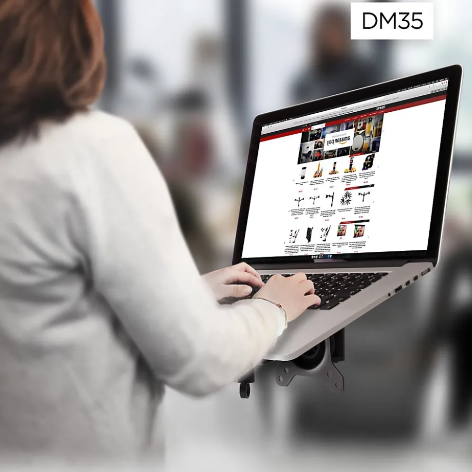 DML1 BK Support pour ordinateur portable tablette accessoire Compatible avec la gamme DM35 VESA 75 100 Duronic