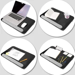 DML433 Plateau pour ordinateur portable Support pour tablette Lapdesk à poser sur les genoux ou sur un bureau Duronic