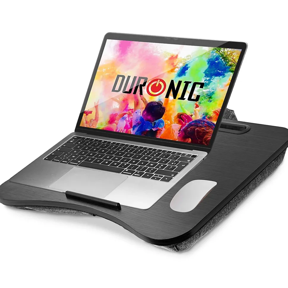DML432 Plateau pour ordinateur portable Support pour tablette Lapdesk à poser sur les genoux ou sur un bureau Duronic