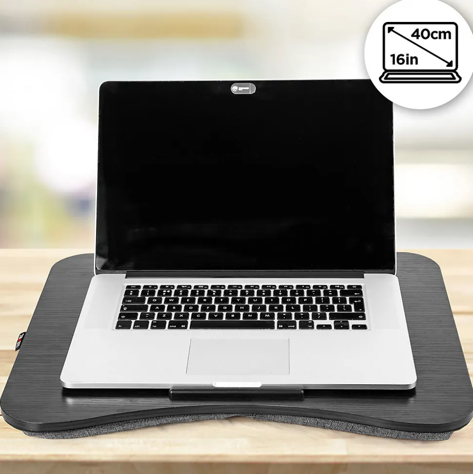 DML432 Plateau pour ordinateur portable Support pour tablette Lapdesk à poser sur les genoux ou sur un bureau Duronic