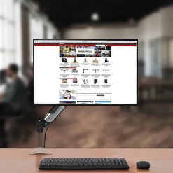 DML6S1 Bras complet pour ajouter un écran ou accessoire sur un support de la gamme DM65 Ajustement vertical à la volée Duronic