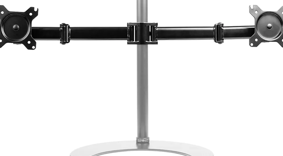 DM25P2 Bras double articulation pour écrans Support d'écran sans potence Equivalent au support d'écrans DM252 VESA 75 100 Duronic