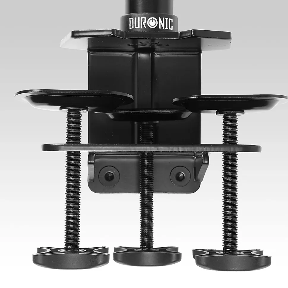 DM45POLE Potence de 100 cm Fixation à pince Compatible avec support d'écran Permet d'ajuster la hauteur de l'écran Duronic
