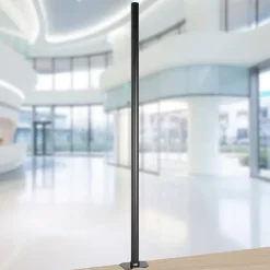 DM45POLE Potence de 100 cm Fixation à pince Compatible avec support d'écran Permet d'ajuster la hauteur de l'écran Duronic