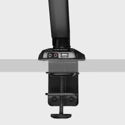 DMUSB5X1 Support écran PC à pince pour bureau Bras de moniteur Rotatif Inclinable Pivotant Compatible VESA 75 100 Duronic