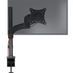 DM451X2 Support écran PC à pince pour bureau Bras de moniteur Rotatif Inclinable Pivotant Compatible VESA 75 100 Duronic