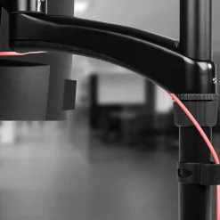 DM451X2 Support écran PC à pince pour bureau Bras de moniteur Rotatif Inclinable Pivotant Compatible VESA 75 100 Duronic