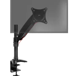 DM551X1 Support écran PC à pince pour bureau Bras de moniteur Rotatif Inclinable Pivotant Compatible VESA 75 100 Duronic