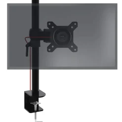 DM351X1 Support écran PC à pince pour bureau Bras de moniteur Rotatif Inclinable Pivotant Compatible VESA 75 100 Duronic