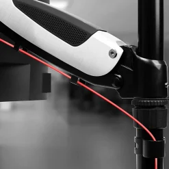 DM651X2 Support écran PC à pince pour bureau Bras de moniteur Rotatif Inclinable Pivotant Compatible VESA 75 100 Duronic