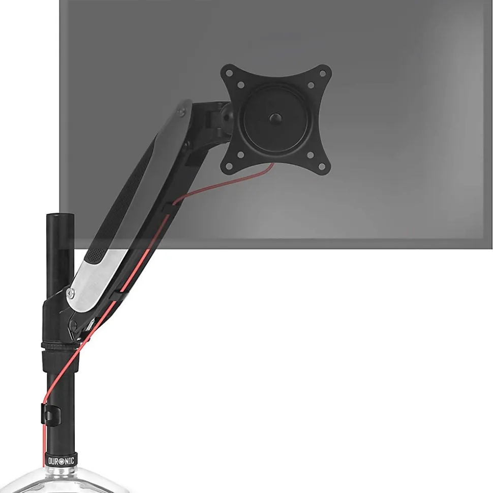 DM651X2 Support écran PC à pince pour bureau Bras de moniteur Rotatif Inclinable Pivotant Compatible VESA 75 100 Duronic