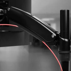 DM551X2 Support écran PC à pince pour bureau Bras de moniteur Rotatif Inclinable Pivotant Compatible VESA 75 100 Duronic