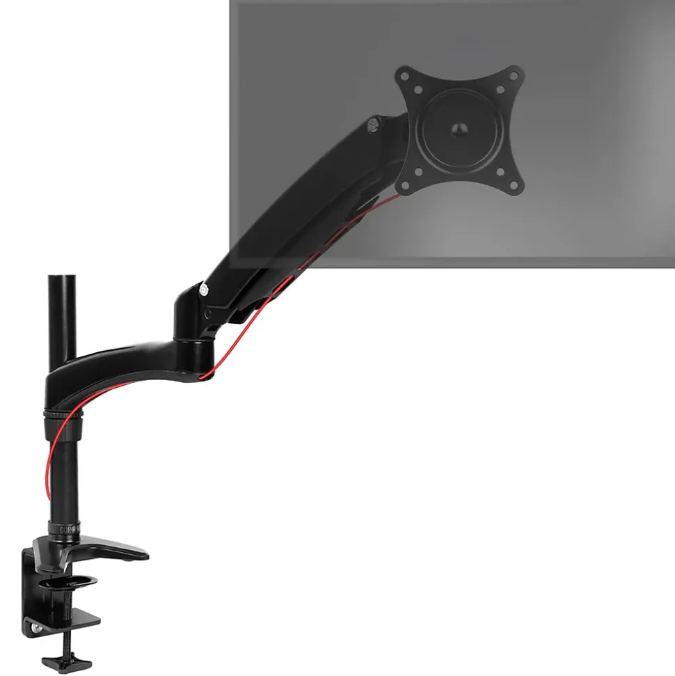 DM551X2 Support écran PC à pince pour bureau Bras de moniteur Rotatif Inclinable Pivotant Compatible VESA 75 100 Duronic