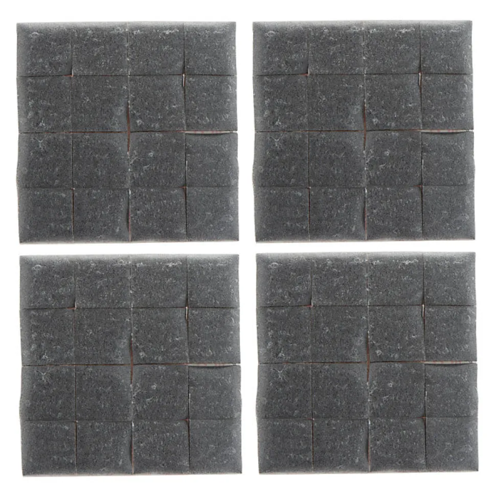 Double face repositionnable 3M 11 x 15 mm gris, 36 carrés 300 g