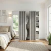 Dressing avec rideau et porte miroir blanc GoodHome Atomia H. 187,5 x L. 200 x P. 45 cm