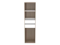 Dressing bicolore 2 tiroirs GoodHome Atomia H. 187,5 x L. 50 x P. 45 cm