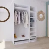 Dressing blanc 3 paniers GoodHome Atomia H. 225 x L. 150 x P. 58 cm