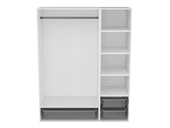 Dressing blanc 3 paniers GoodHome Atomia H. 187,5 x L. 150 x P. 58 cm