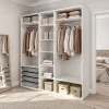 Dressing blanc 6 tablettes 4 paniers GoodHome Atomia H. 225 x L. 200 x P. 58 cm
