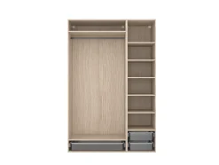 Dressing effet chêne 3 paniers GoodHome Atomia H. 225 x L. 150 x P. 58 cm