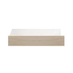 Dressing effet chêne 2 tablettes 5 tiroirs GoodHome Atomia H. 187,5 x l. 150 x P. 58 cm