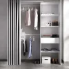 Dressing extensible LAURENT - L.110/160 cm - Coloris : Blanc et gris