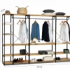 Dressing modulable XXL grande capacité L. 250 cm DETROIT design industriel