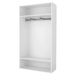 Dressing ouvert blanc GoodHome Atomia H. 187,5 x L. 100 x P. 45 cm