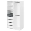 Dressing ouvert blanc GoodHome Atomia H. 187,5 x L. 100 x P. 58 cm